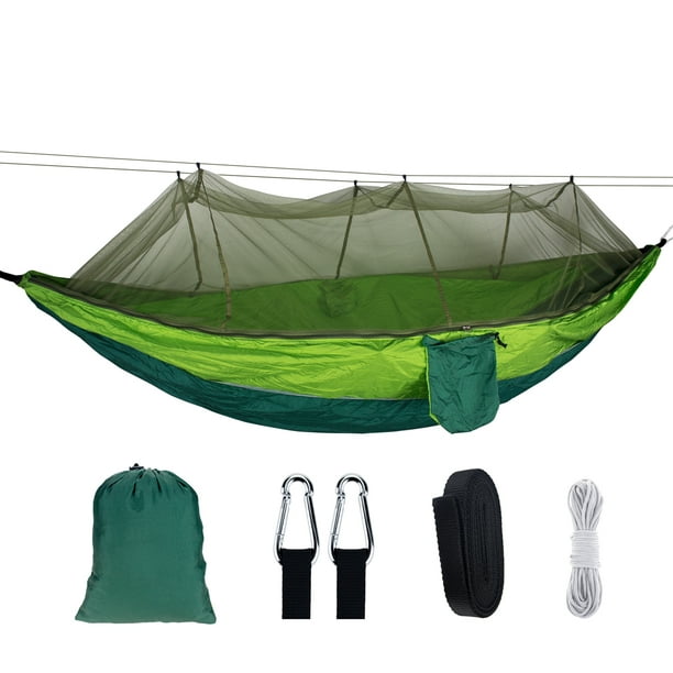 Portable Double Person Camping Hammock Nylon Travel Outdoor Sleeping Swing Bed
